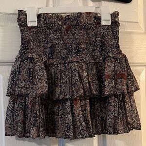 Boho Chic Paisley Mini Skirt